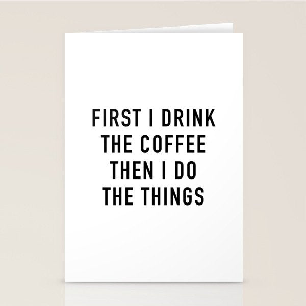 Coffee Stationery Card Gallery Image 2