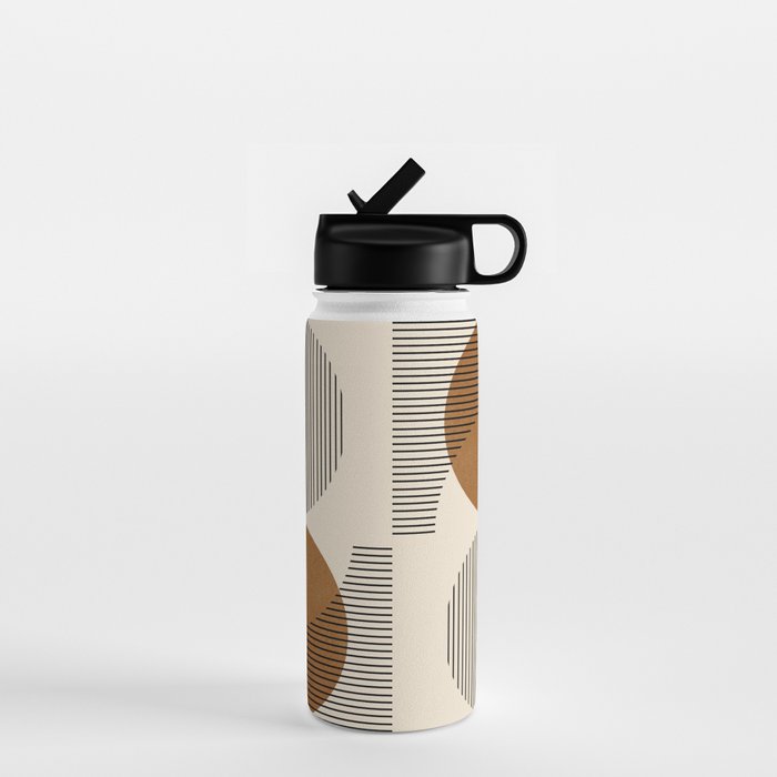 Abstraction_SUNSHINE_BALANCE_YINYANG_LINE_POP_ART_0630A Water Bottle Gallery Image 1