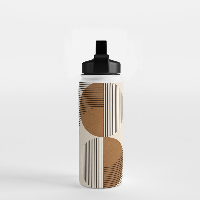 Abstraction_SUNSHINE_BALANCE_YINYANG_LINE_POP_ART_0630A Water Bottle Gallery Image 2