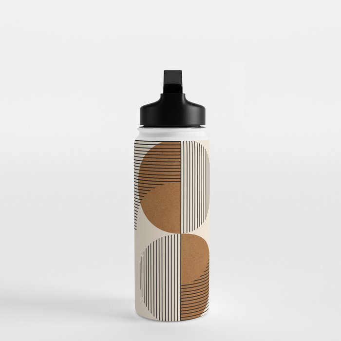 Abstraction_SUNSHINE_BALANCE_YINYANG_LINE_POP_ART_0630A Water Bottle Gallery Image 3