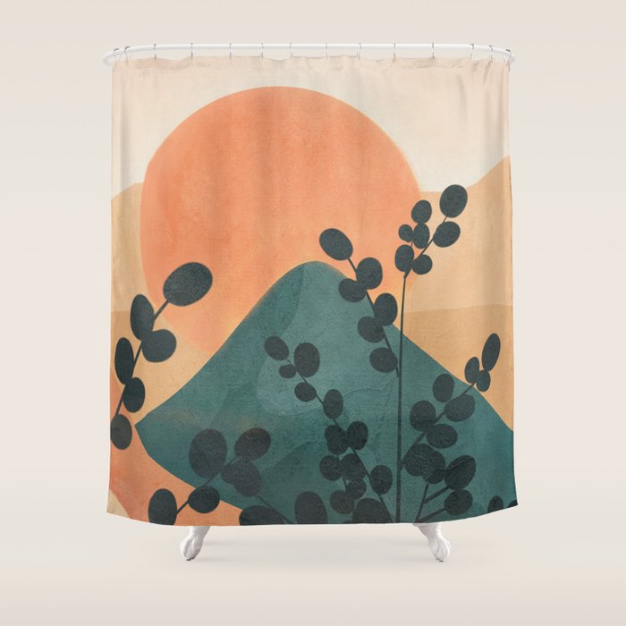 Mountain Sun Shower Curtain Gallery Image 1