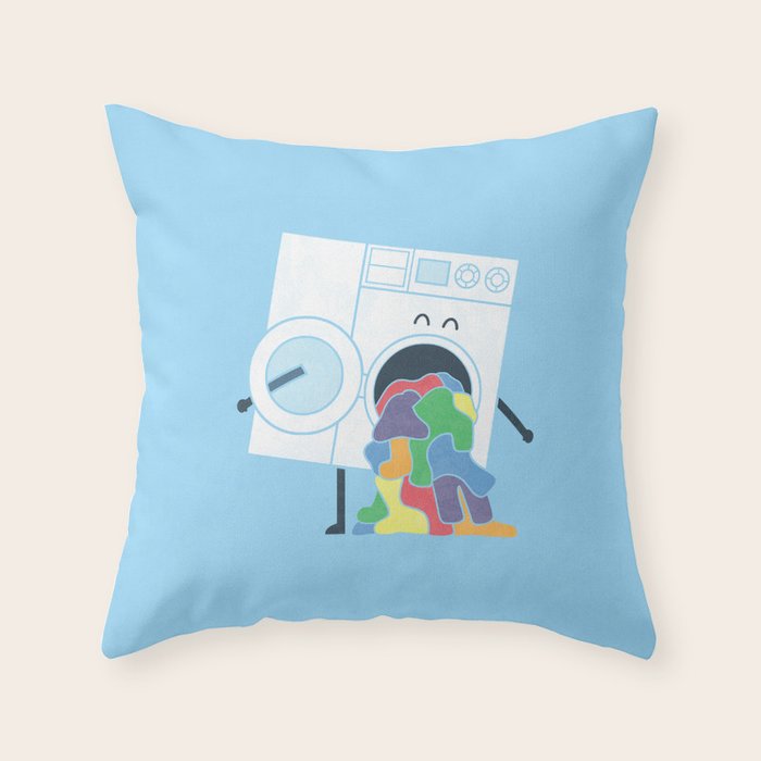 Laundry Day Throw Pillow Gallery Image 1