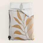 Minimal Abstract Art Tropical Leaf  Comforter Gallery Image 6