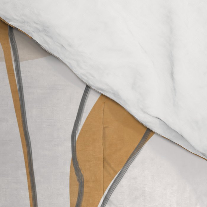 Minimal Abstract Art Tropical Leaf  Comforter Gallery Image 4