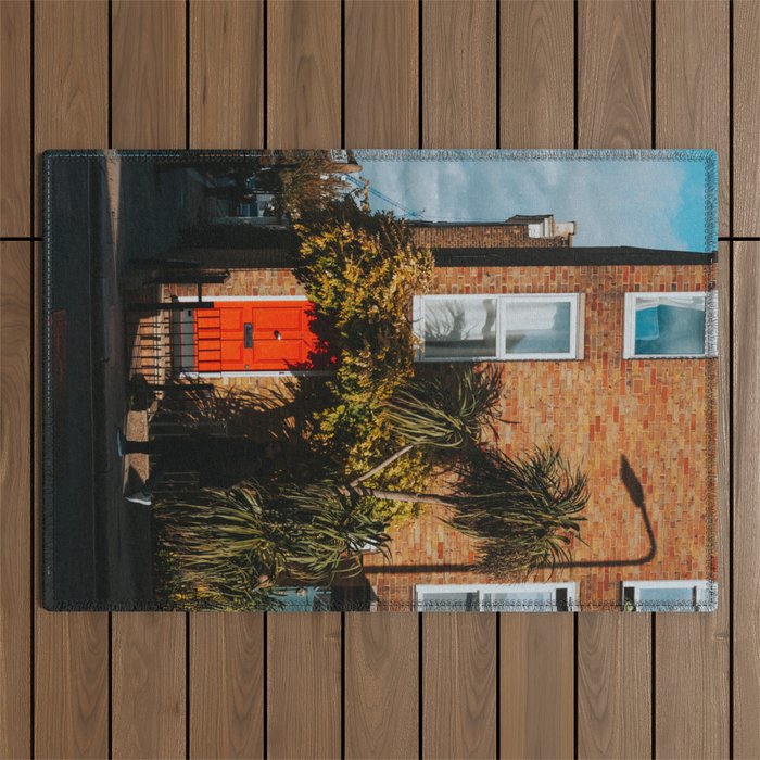 London Red Door  - Photography Outdoor Rug Gallery Image 1