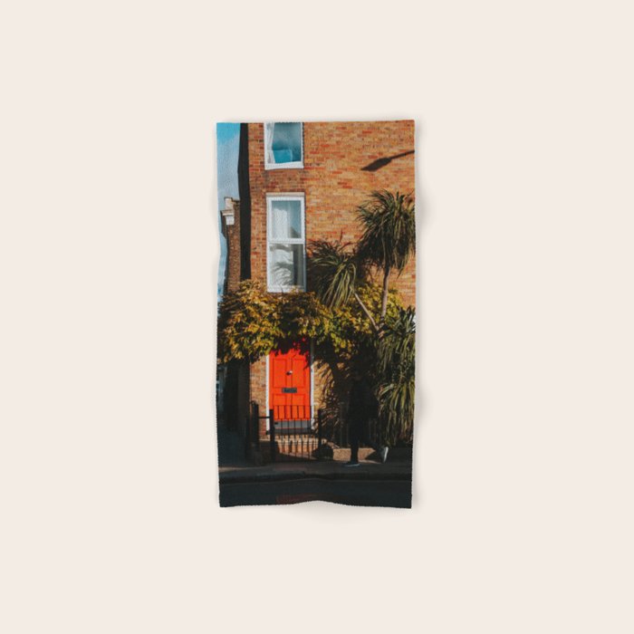 London Red Door  - Photography Bath Towel Gallery Image 1