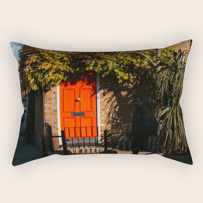 London Red Door  - Photography Rectangular Pillow Gallery Image 2