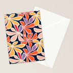 Abstract vintage flower art pattern Stationery Card Gallery Image 2