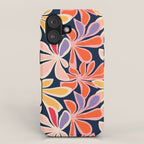 Abstract vintage flower art pattern iPhone Case Gallery Image 1