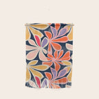 Abstract vintage flower art pattern Wall Hanging Gallery Image 1