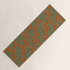 Summer Garden / Green & Orange Yoga Mat Gallery Image 1