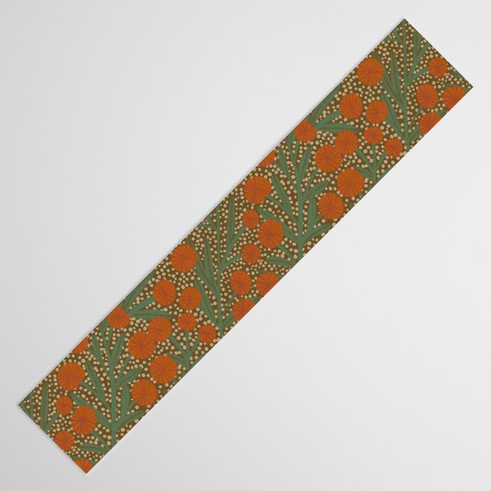 Summer Garden / Green & Orange Table Runner Gallery Image 3