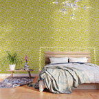 Liquid swirl retro vintage pattern in cyber lime creamy  Wallpaper Gallery Image 3