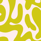 Liquid swirl retro vintage pattern in cyber lime creamy  Coffee Mug Gallery Image 2