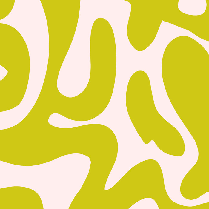 Liquid swirl retro vintage pattern in cyber lime creamy  Coffee Mug Gallery Image 2