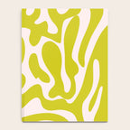 Liquid swirl retro vintage pattern in cyber lime creamy  Notebook Gallery Image 4