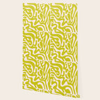 Liquid swirl retro vintage pattern in cyber lime creamy  Wallpaper Gallery Image 2