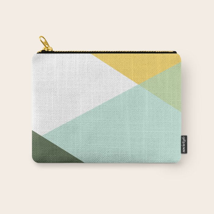 Geometrics - citrus & concrete Carry All Pouch Gallery Image 1