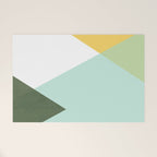 Geometrics - citrus & concrete Welcome Mat Gallery Image 1