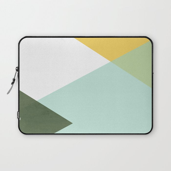 Geometrics - citrus & concrete Laptop Sleeve Gallery Image 1