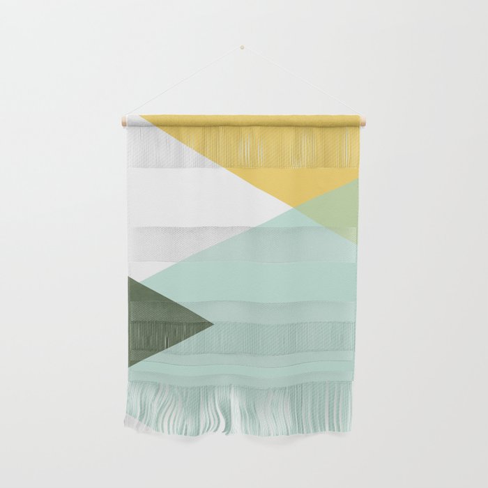 Geometrics - citrus & concrete Wall Hanging Gallery Image 1