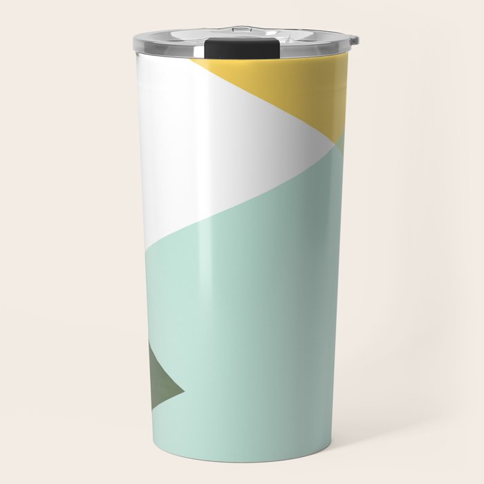 Geometrics - citrus & concrete Travel Mug Gallery Image 1