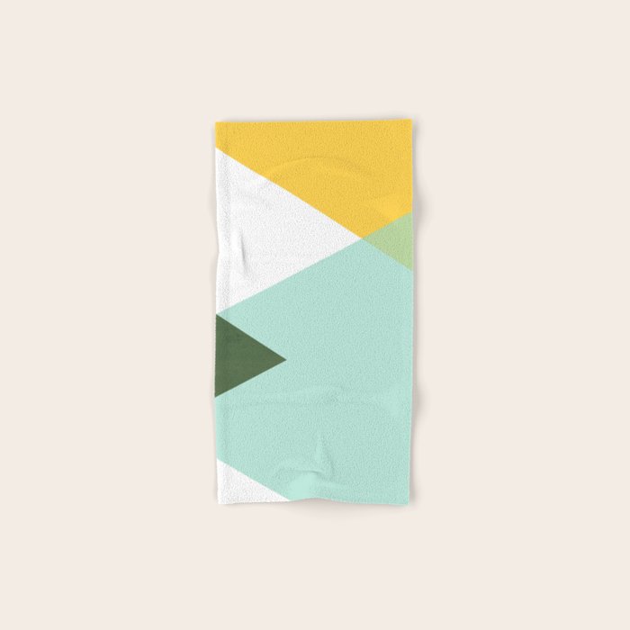 Geometrics - citrus & concrete Towels Gallery Image 1