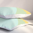 Geometrics - citrus & concrete Pillow Sham Gallery Image 3