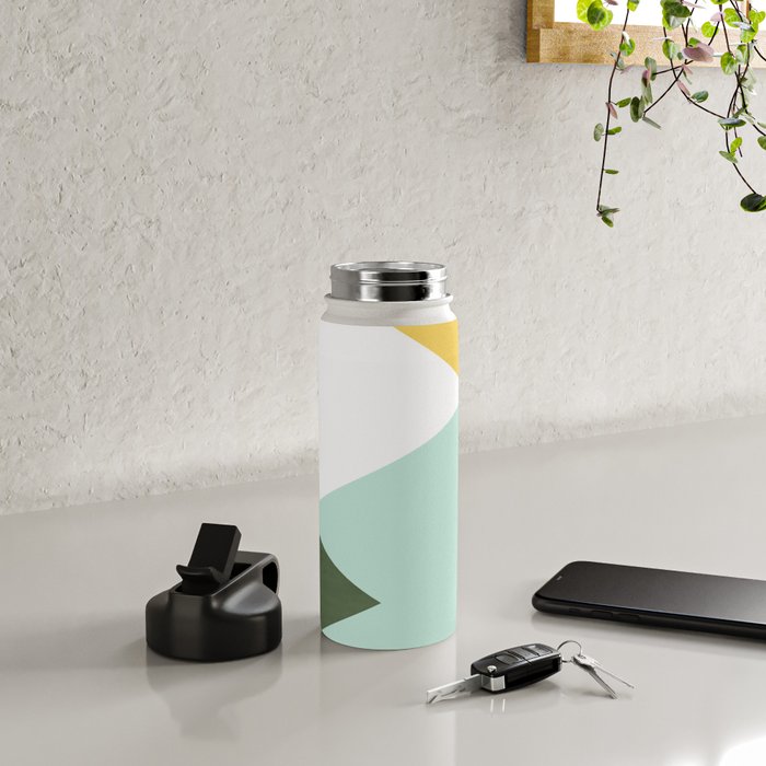 Geometrics - citrus & concrete Water Bottle Gallery Image 4