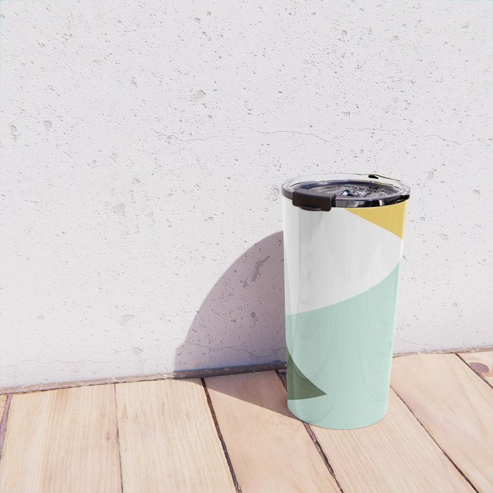 Geometrics - citrus & concrete Travel Mug Gallery Image 4