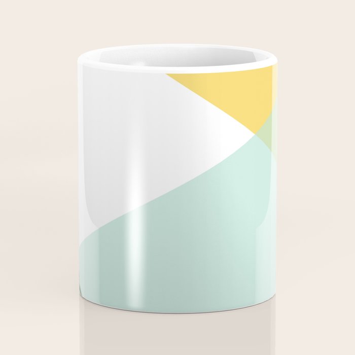 Geometrics - citrus & concrete Coffee Mug Gallery Image 4