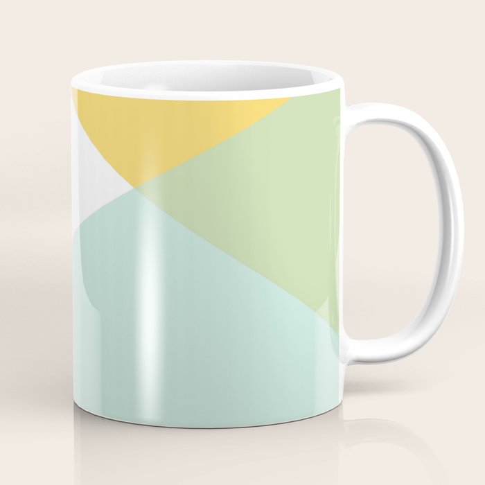 Geometrics - citrus & concrete Coffee Mug Gallery Image 1