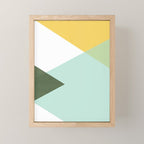 Geometrics - citrus & concrete Mini Art Print Gallery Image 1