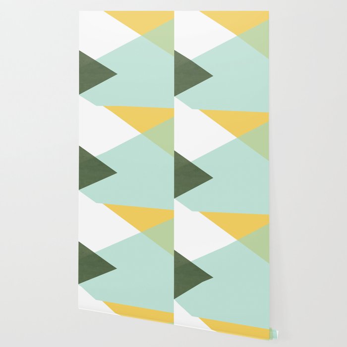 Geometrics - citrus & concrete Wallpaper Gallery Image 2