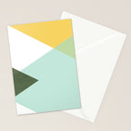 Geometrics - citrus & concrete Stationery Card Gallery Image 2