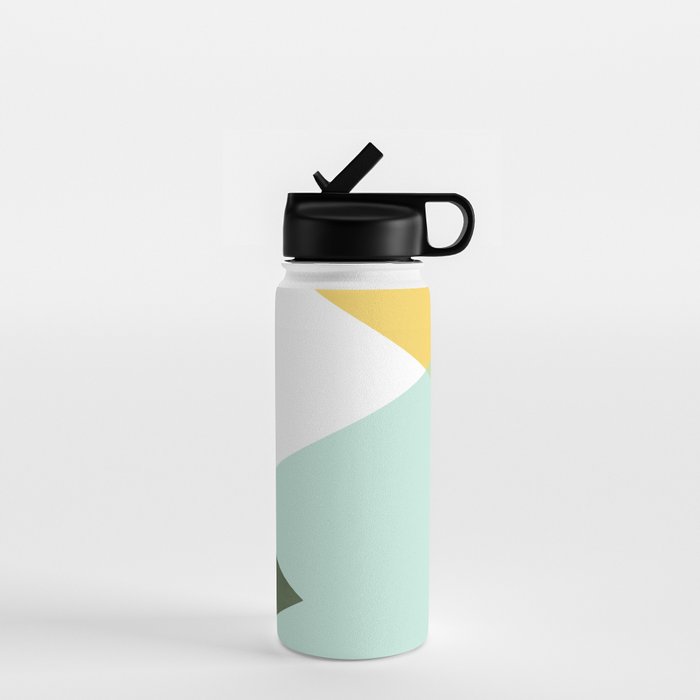 Geometrics - citrus & concrete Water Bottle Gallery Image 1