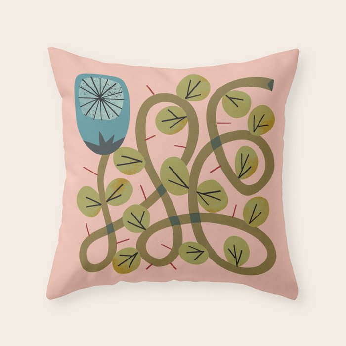 Bramble Rose No. 3 Throw Pillow Gallery Image 6