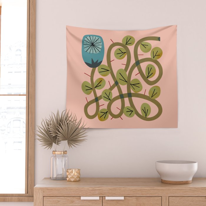 Bramble Rose No. 3 Wall Tapestry Gallery Image 2