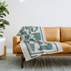 Organic Contemporary Modern Shapes 12 Throw Blanket Gallery Image 1