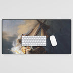 The Storm on the Sea of Galilee, Rembrandt Desk Mat Gallery Image 1