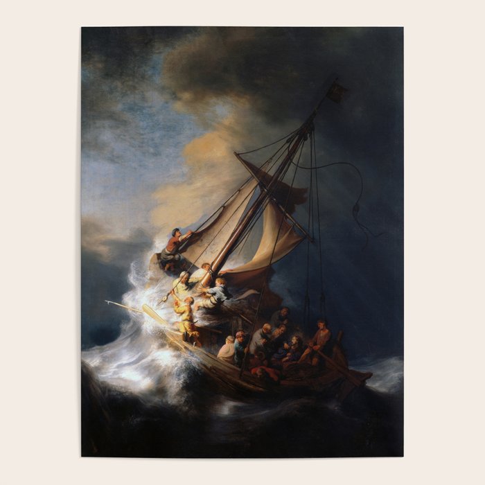 The Storm on the Sea of Galilee, Rembrandt Poster Gallery Image 4