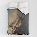 The Storm on the Sea of Galilee, Rembrandt Duvet Cover Gallery Image 6