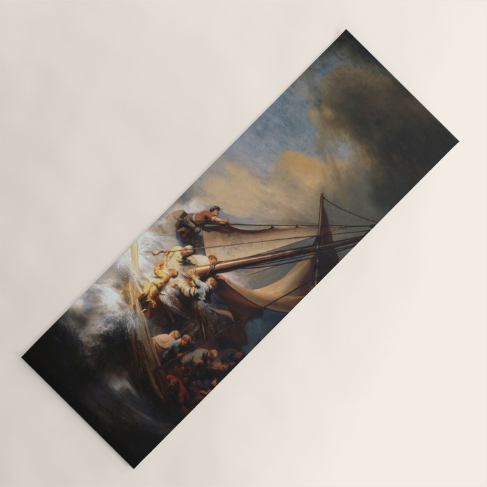 The Storm on the Sea of Galilee, Rembrandt Yoga Mat Gallery Image 1