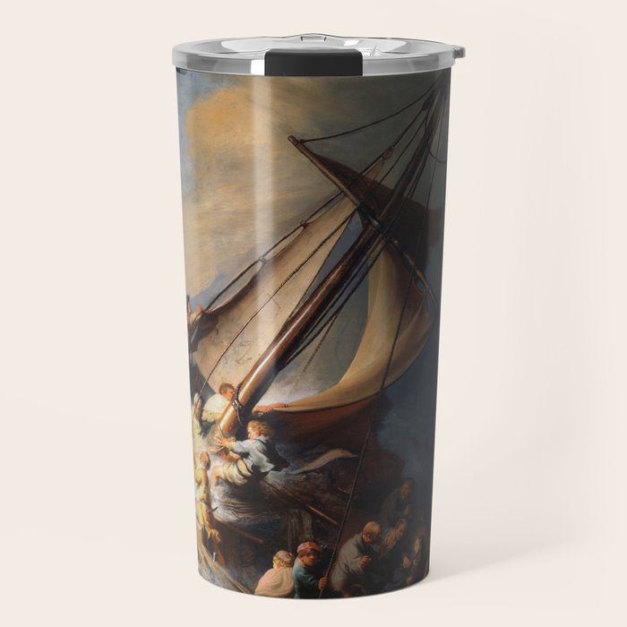 The Storm on the Sea of Galilee, Rembrandt Travel Mug Gallery Image 1