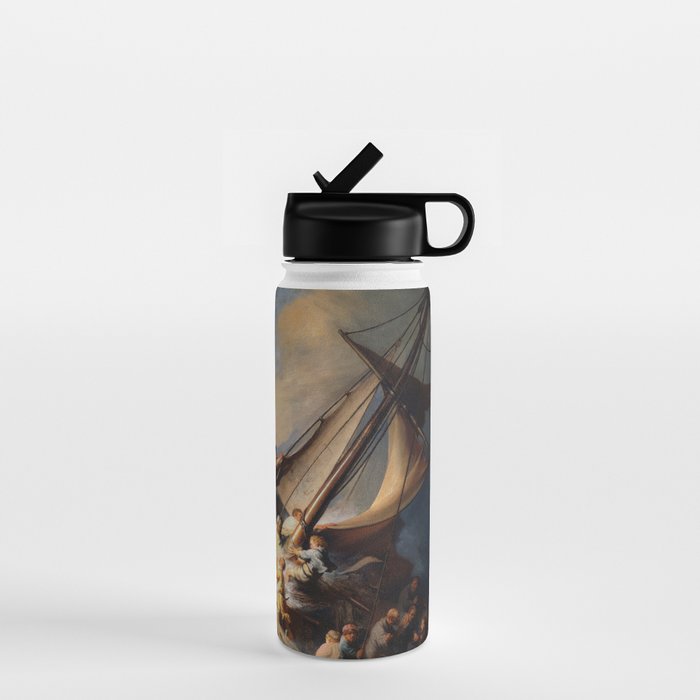 The Storm on the Sea of Galilee, Rembrandt Water Bottle Gallery Image 1