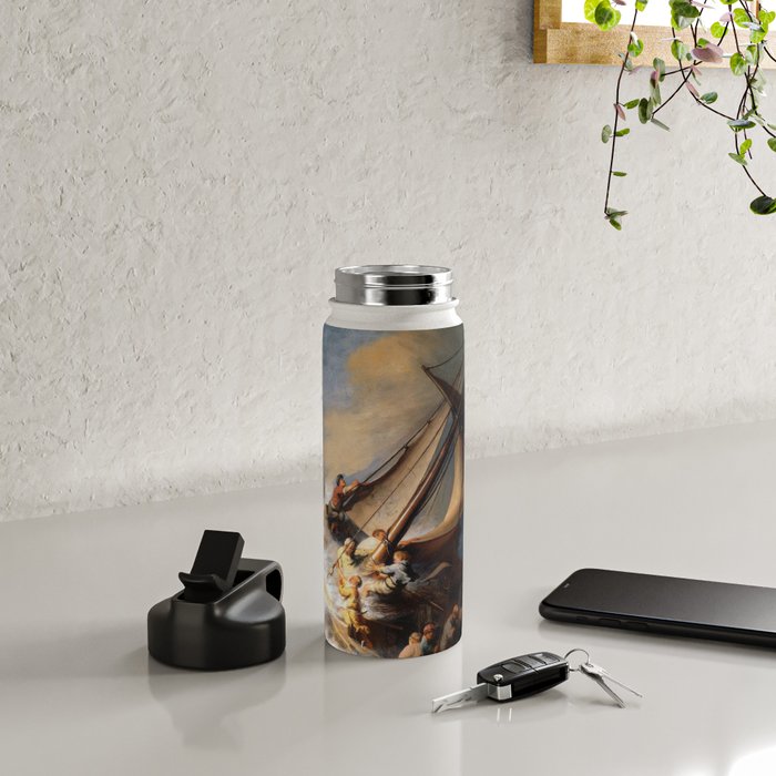 The Storm on the Sea of Galilee, Rembrandt Water Bottle Gallery Image 4