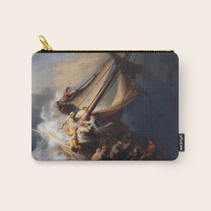 The Storm on the Sea of Galilee, Rembrandt Carry All Pouch Gallery Image 1