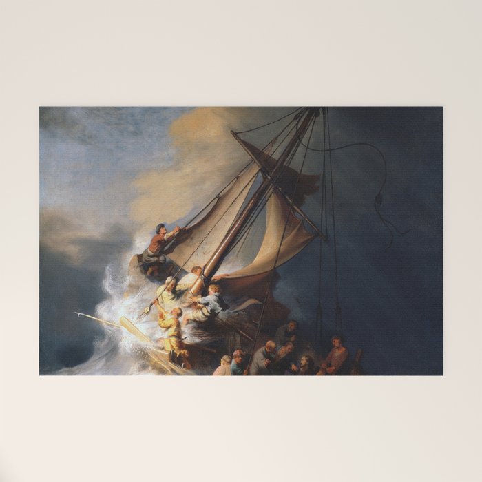 The Storm on the Sea of Galilee, Rembrandt Welcome Mat Gallery Image 1