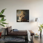 The Storm on the Sea of Galilee, Rembrandt Wood Wall Art Gallery Image 2