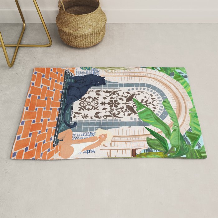 Frienaissance #painting #wildlife #illustration Rug Gallery Image 1